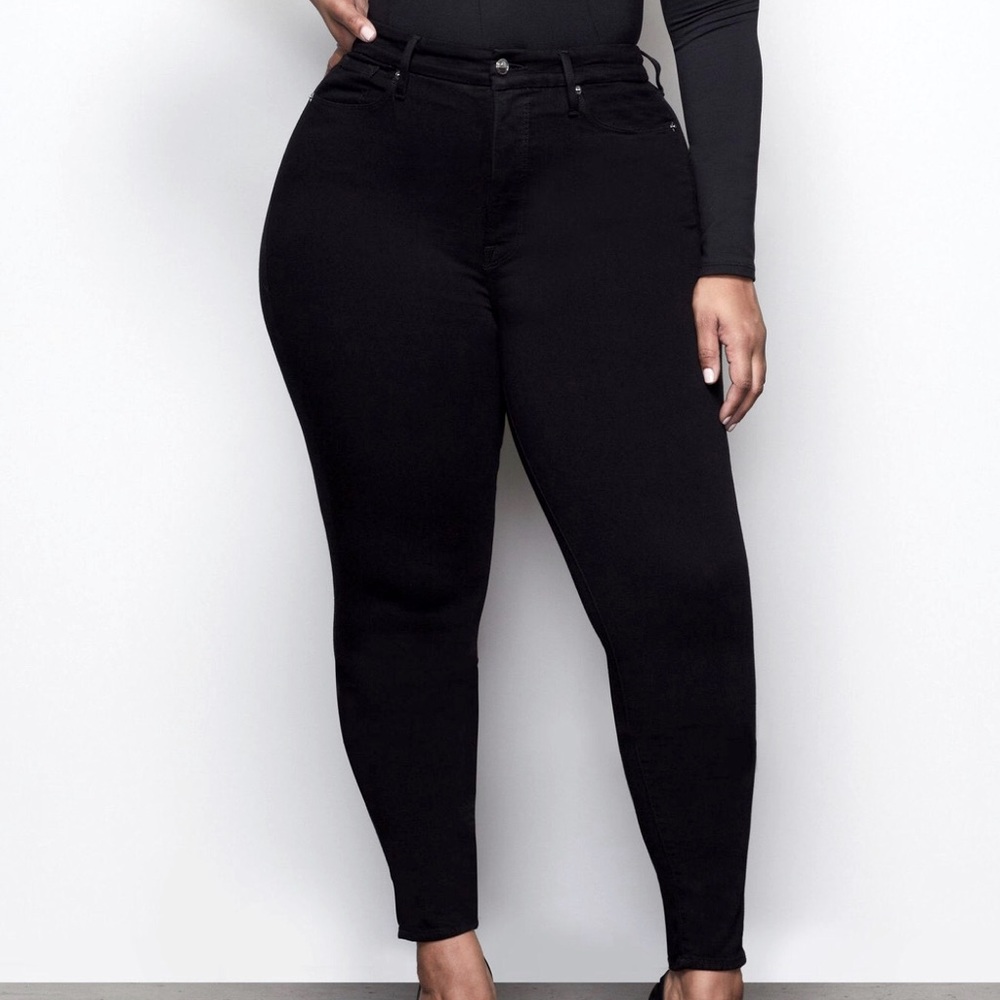 Good American Black Good Waist Jeans
